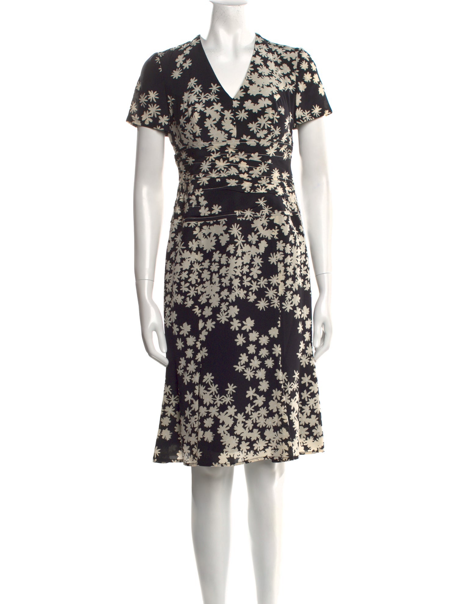 Carolina Herrera Silk Knee-Length Dress