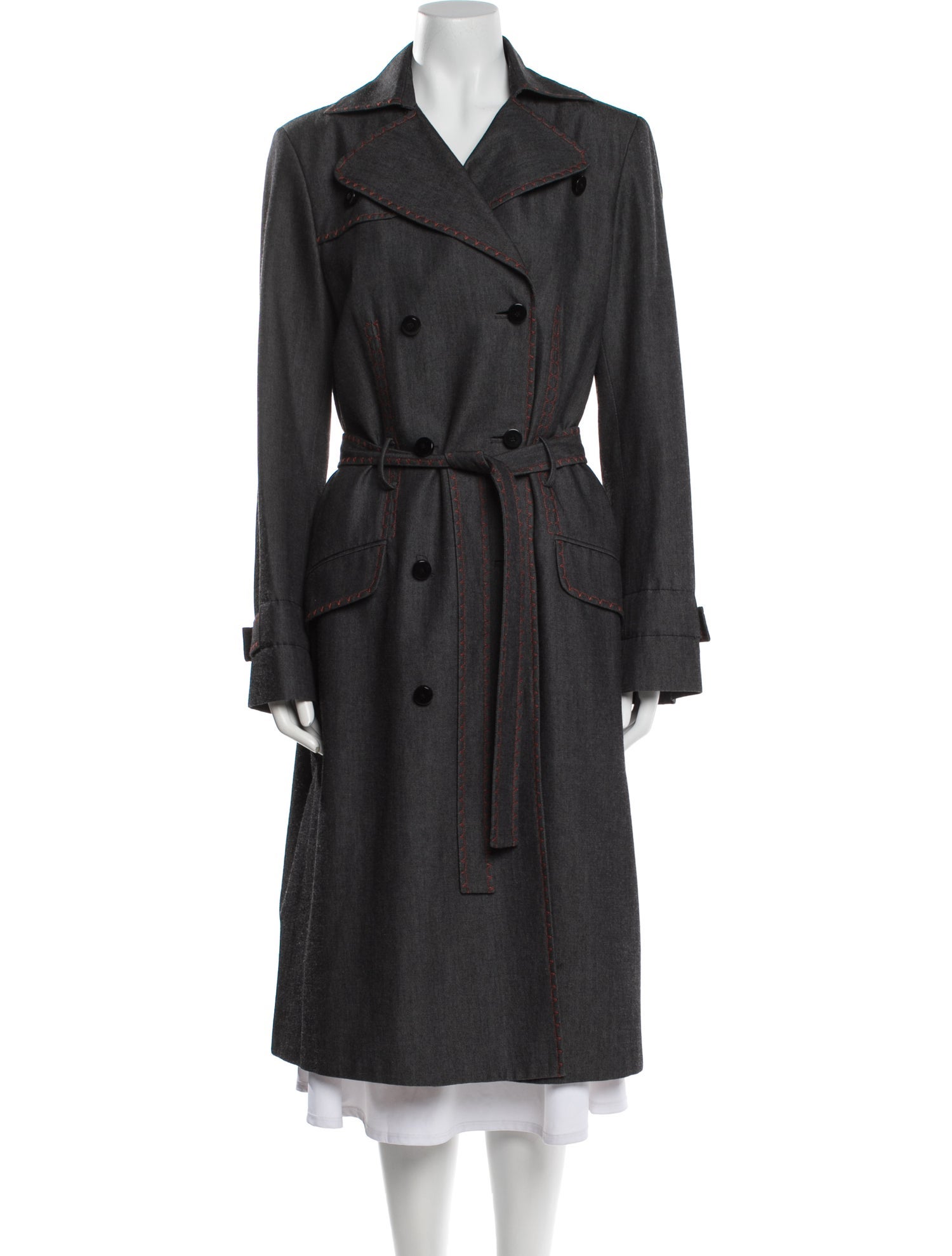 Carolina Herrera Wool Trench Coat