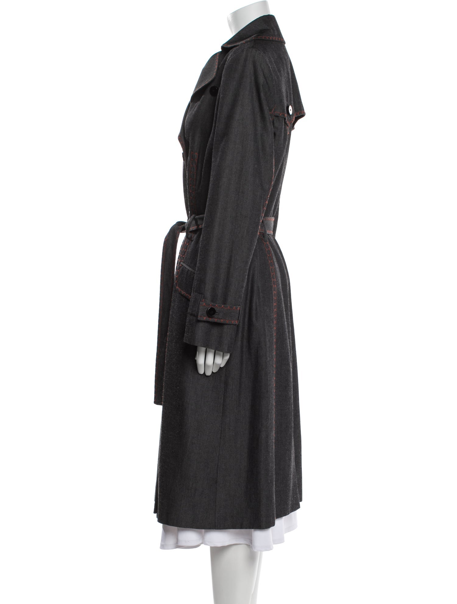 Carolina Herrera Wool Trench Coat