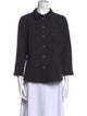 Carolina Herrera Three-Quarter Sleeve Button-Up Top