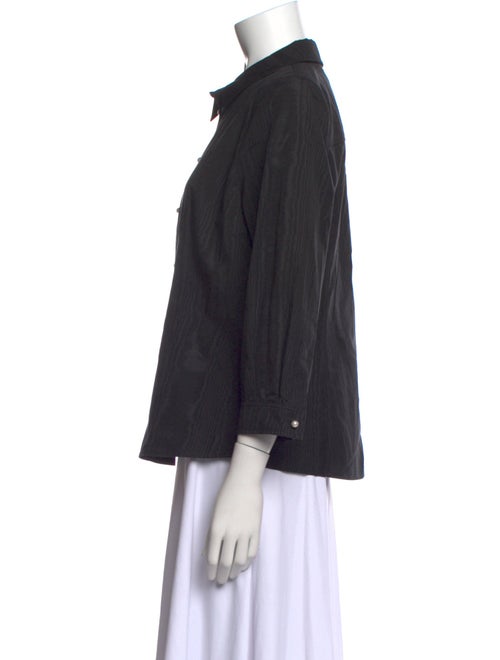 Carolina Herrera Three-Quarter Sleeve Button-Up Top