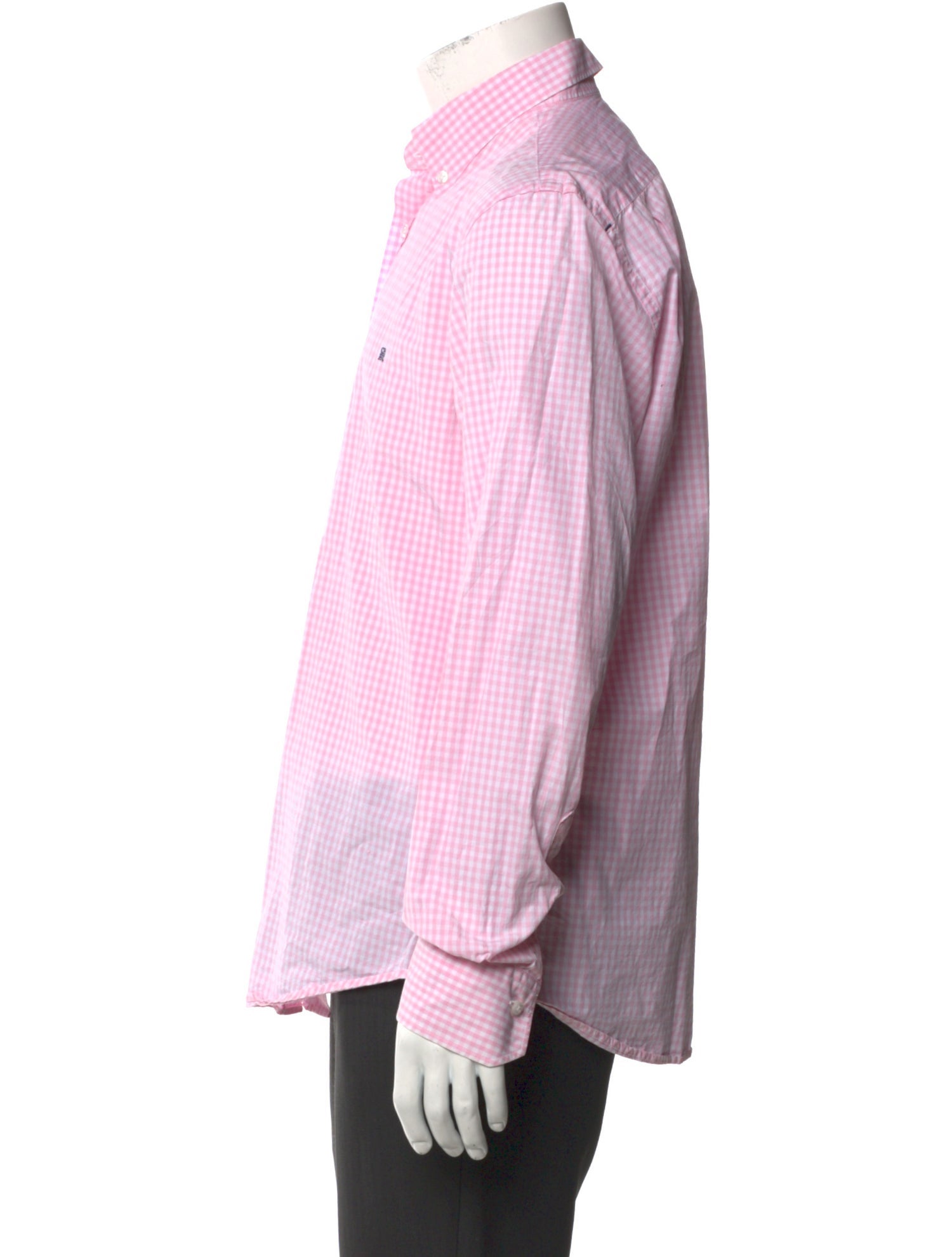 Carolina Herrera Plaid Print Long Sleeve Dress Shirt