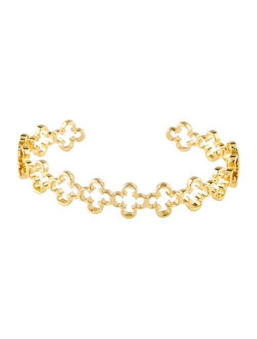 Carolina Herrera Cutout Logo Cuff Bracelet