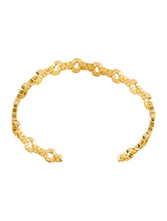 Carolina Herrera Cutout Logo Cuff Bracelet