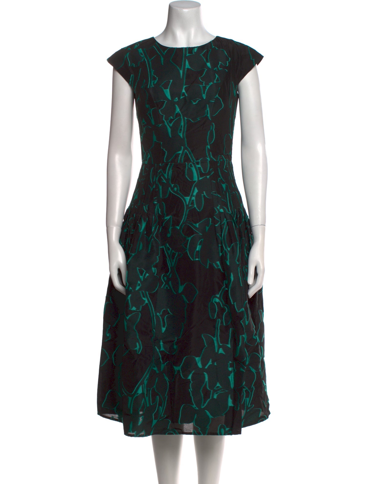 Carolina Herrera Printed Midi Length Dress