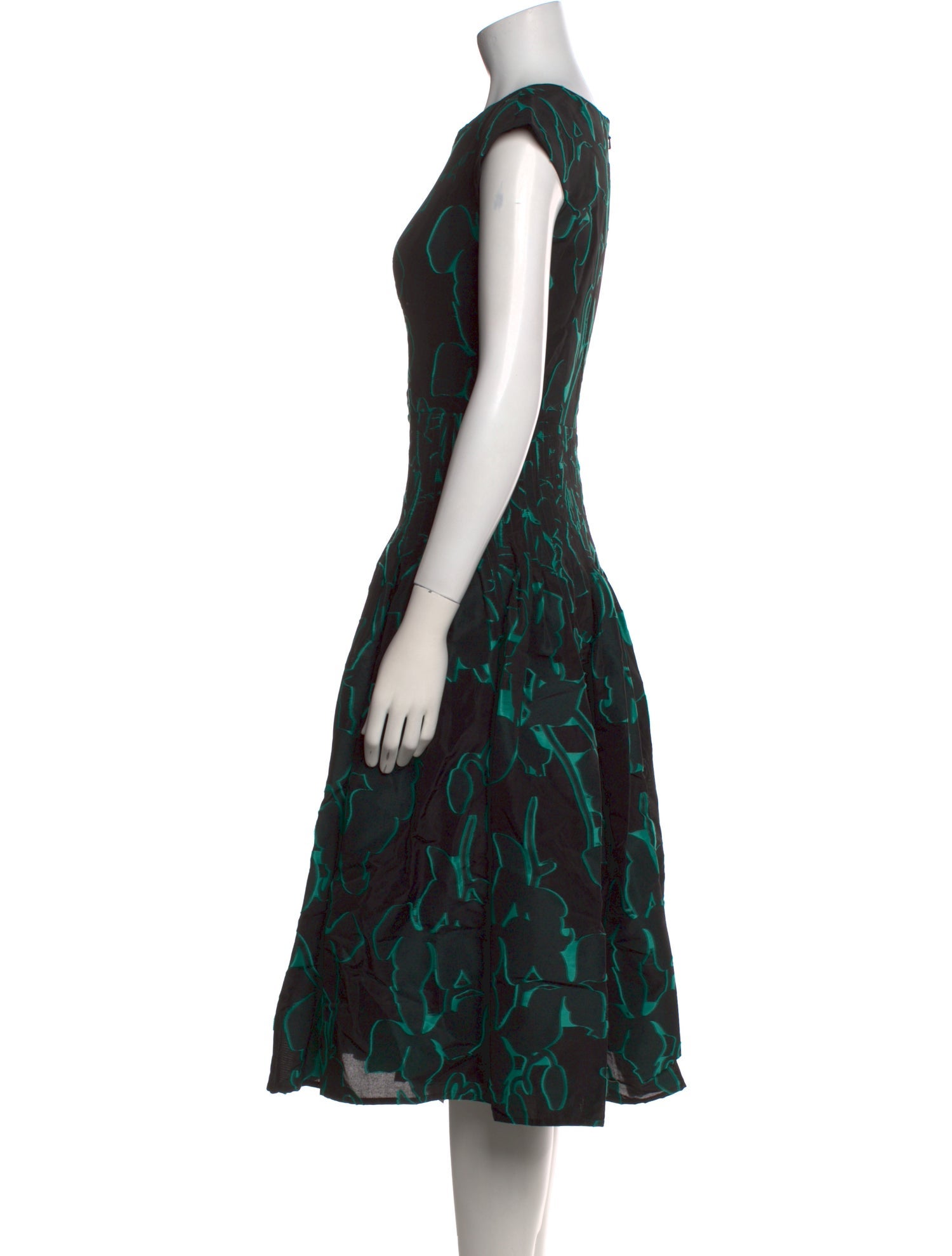 Carolina Herrera Printed Midi Length Dress