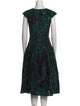 Carolina Herrera Printed Midi Length Dress
