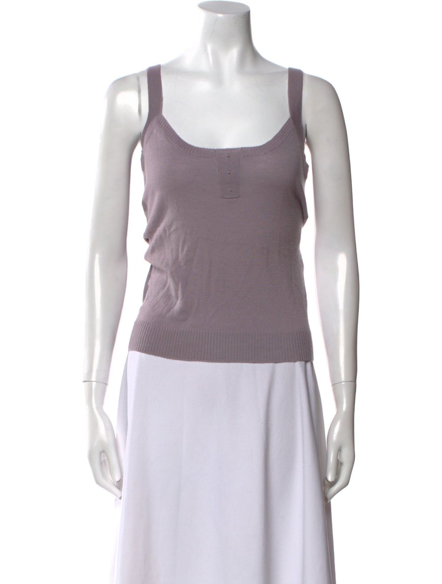 Carolina Herrera Cashmere Scoop Neck Top