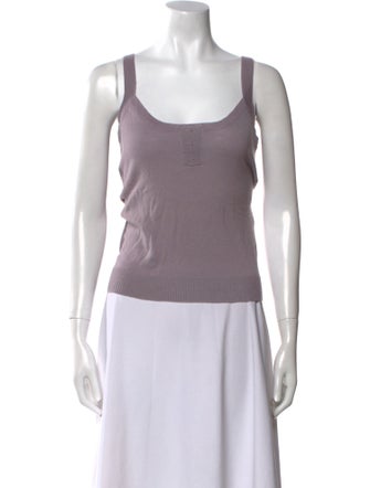 Carolina Herrera Cashmere Scoop Neck Top