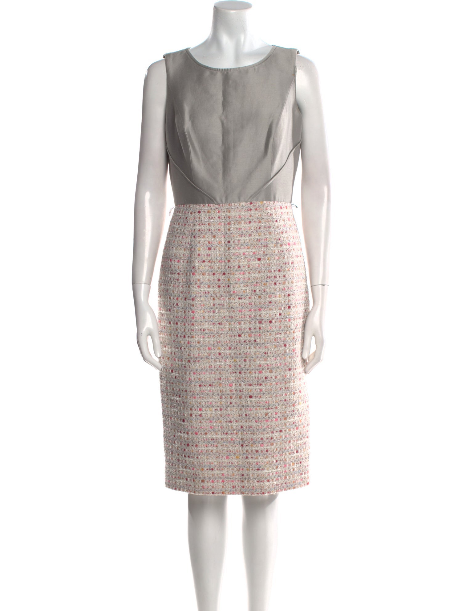 Carolina Herrera Bateau Neckline Knee-Length Dress