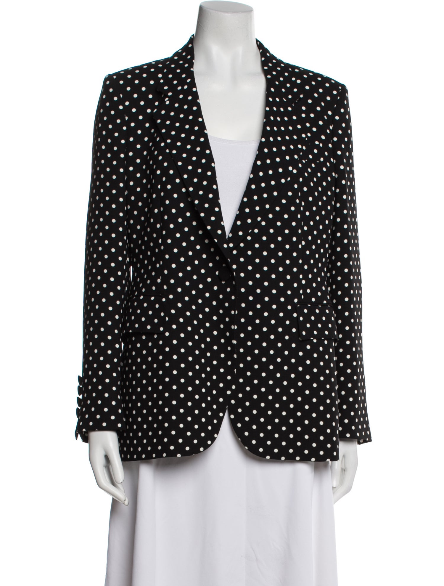 Carolina Herrera Polka Dot Print Blazer