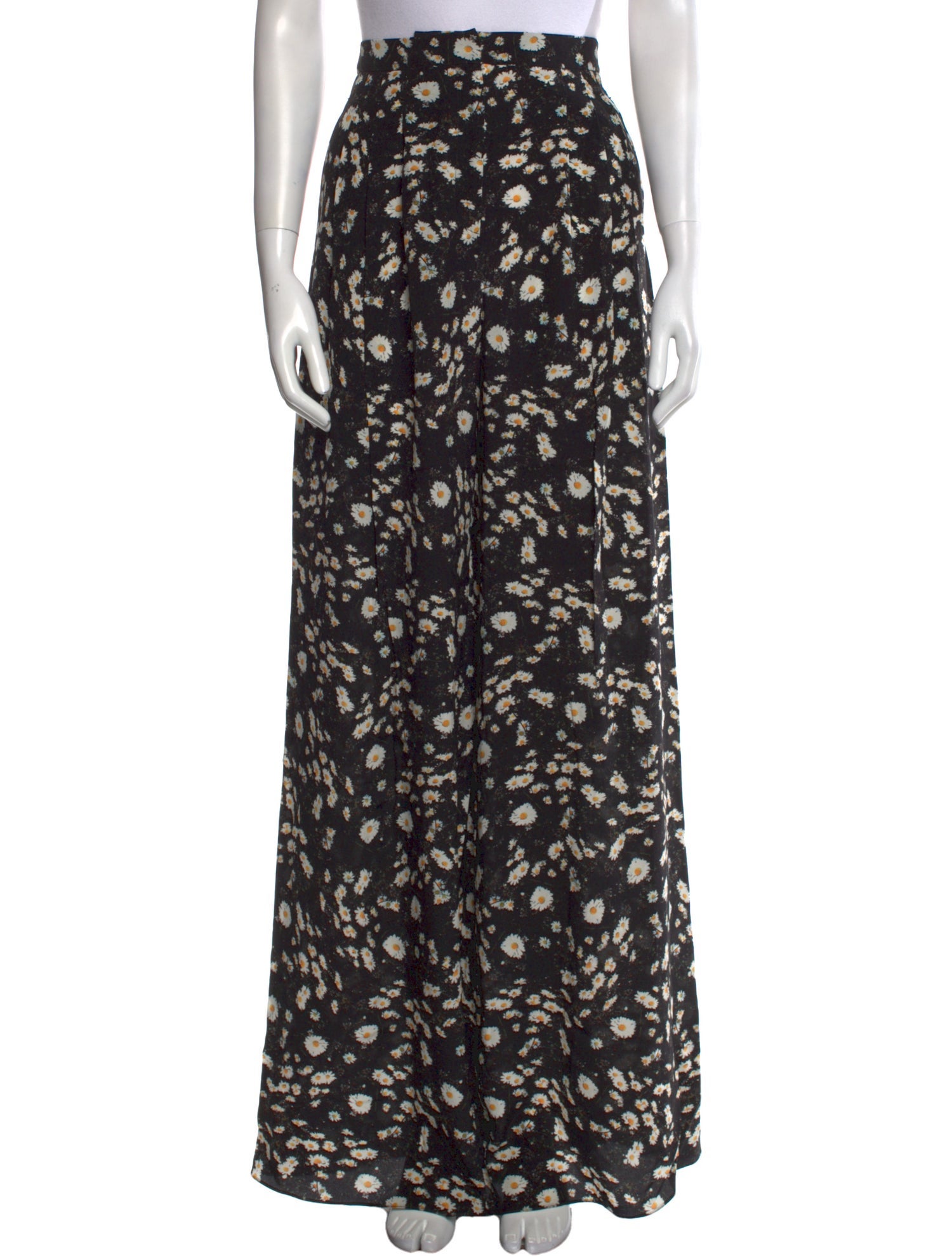 Carolina Herrera Silk Wide Leg Pants