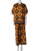 Carolina Herrera Silk Printed Pant Set