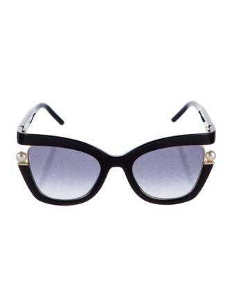 Carolina Herrera Signature Logo Oversize Sunglasses