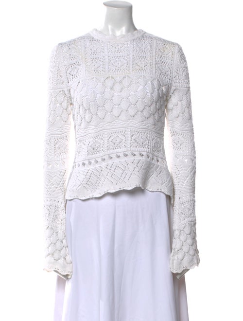 Carolina Herrera Lace Pattern Crew Neck Sweatshirt
