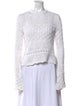 Carolina Herrera Lace Pattern Crew Neck Sweatshirt