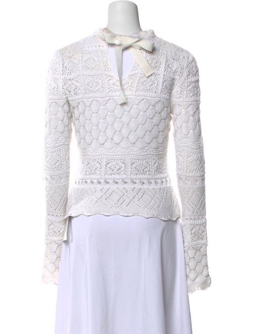Carolina Herrera Lace Pattern Crew Neck Sweatshirt