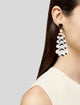 Carolina Herrera Faux Pearl & Resin Chandelier Earrings