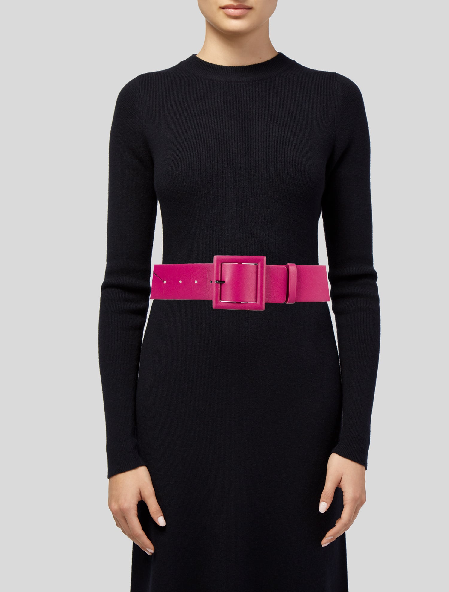 Carolina Herrera Wide Leather Waist Belt