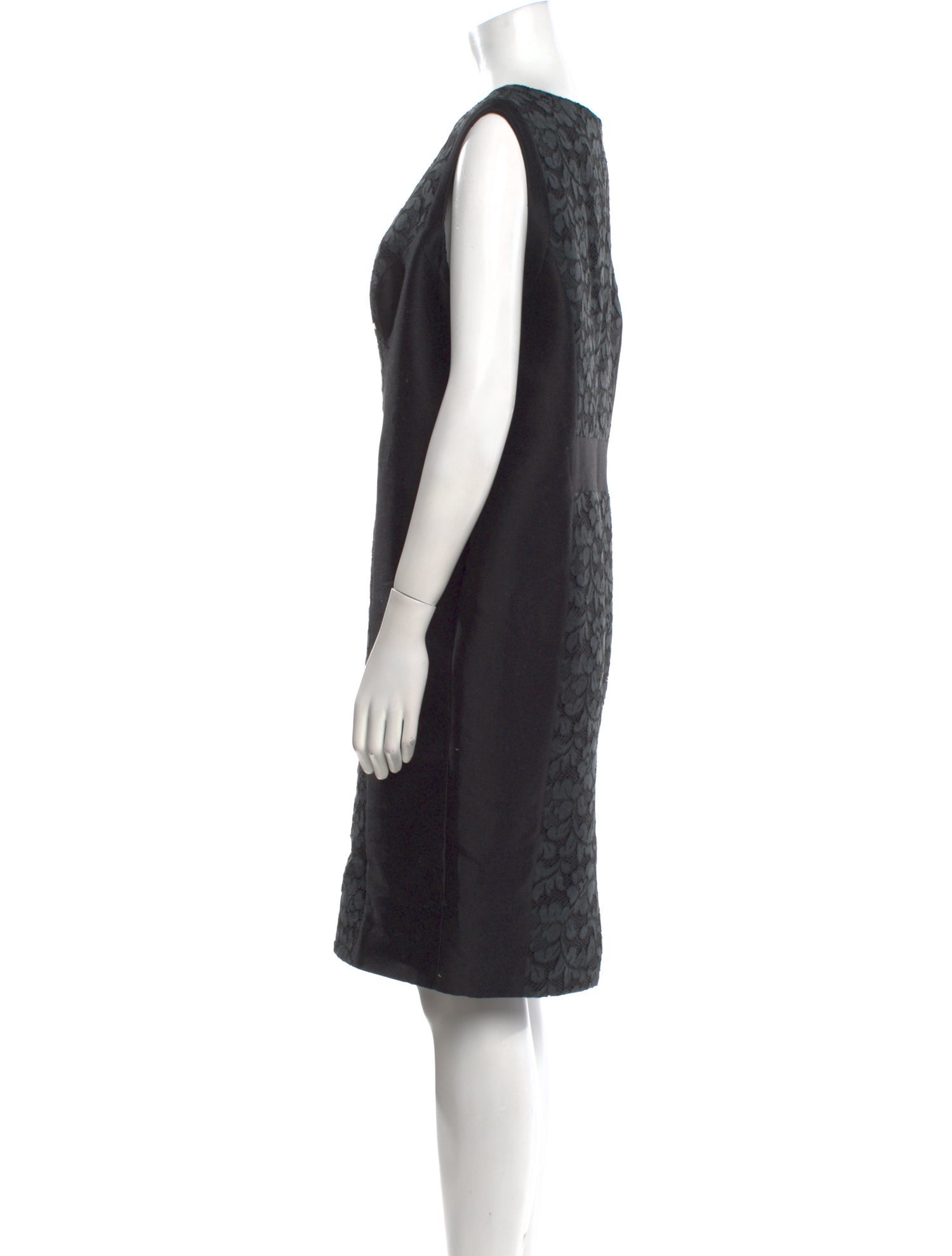 Carolina Herrera Lace Pattern Knee-Length Dress