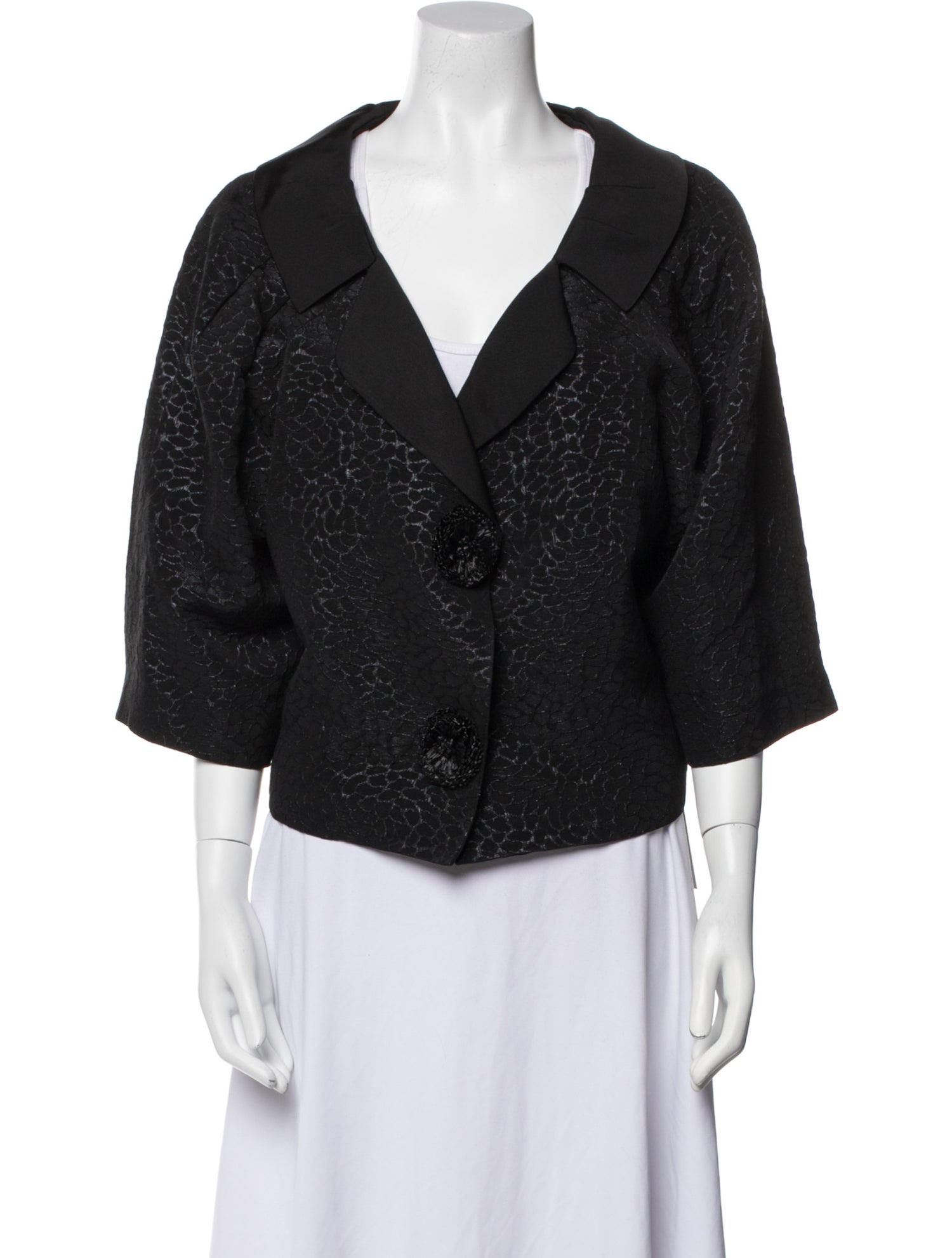 Carolina Herrera Animal Print Evening Jacket