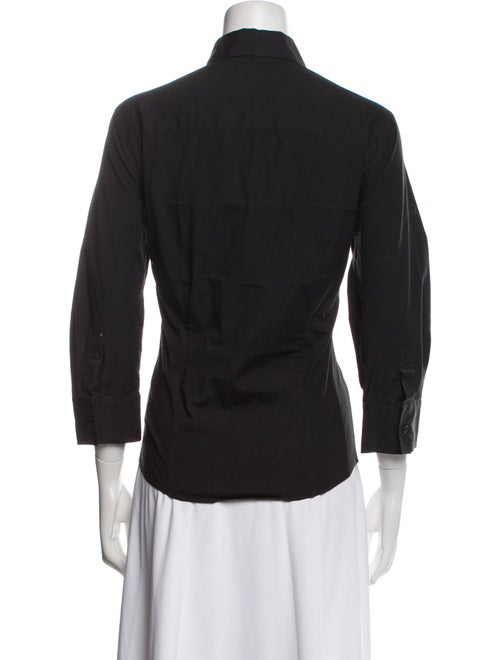 Carolina Herrera Three-Quarter Sleeve Button-Up Top