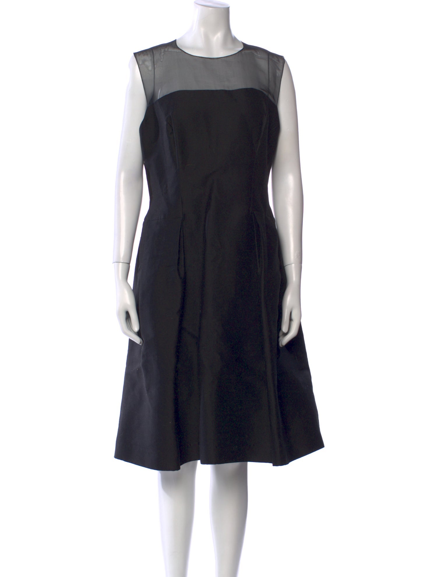 Carolina Herrera Bateau Neckline Midi Length Dress