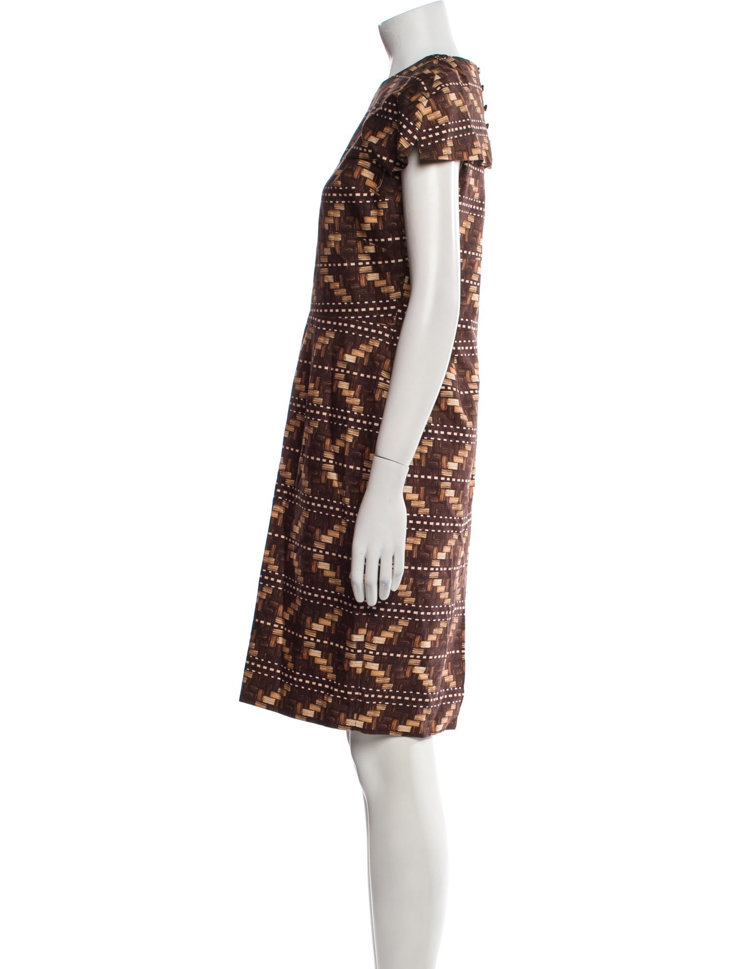 Carolina Herrera Printed Midi Length Dress