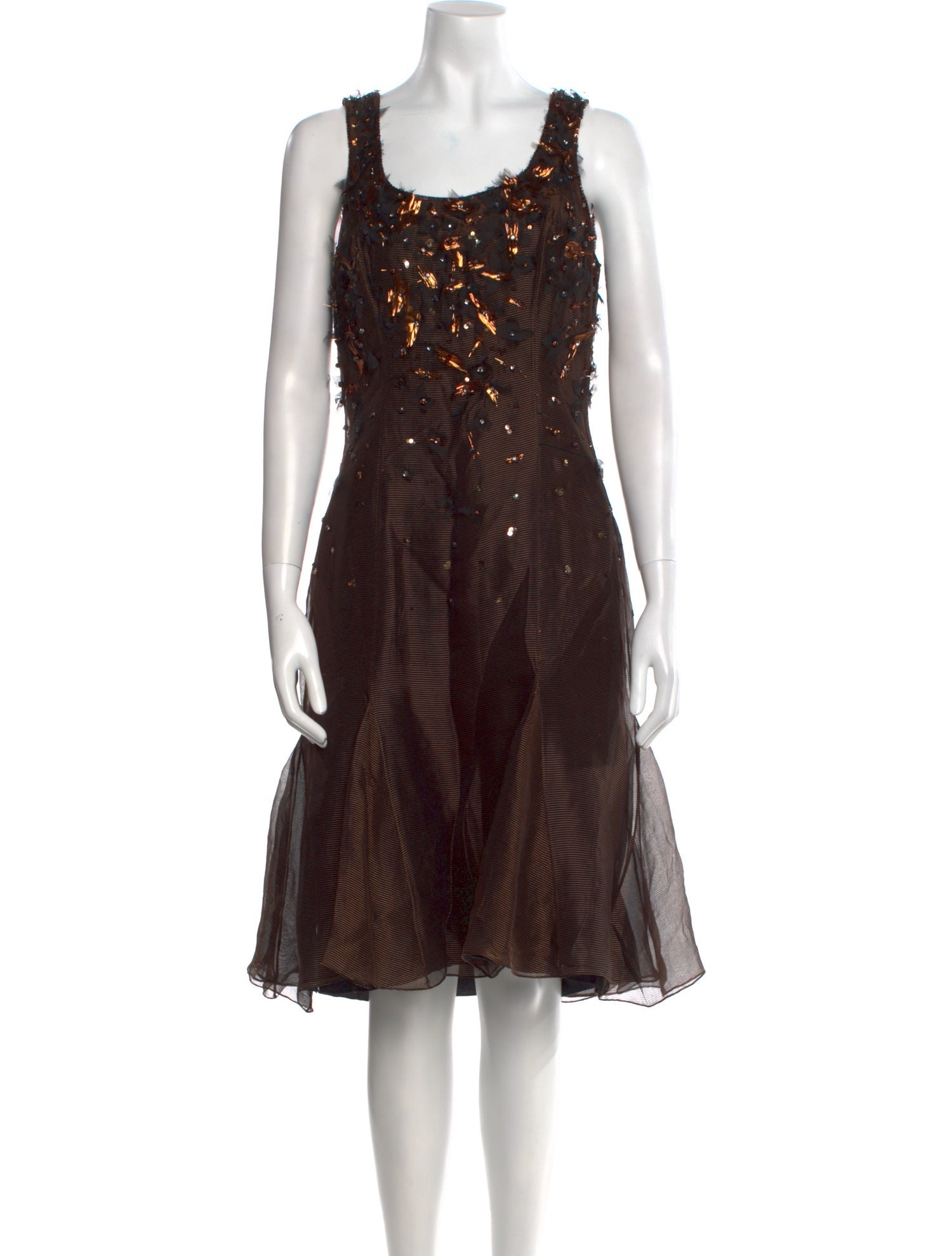 Carolina Herrera Silk Midi Length Dress