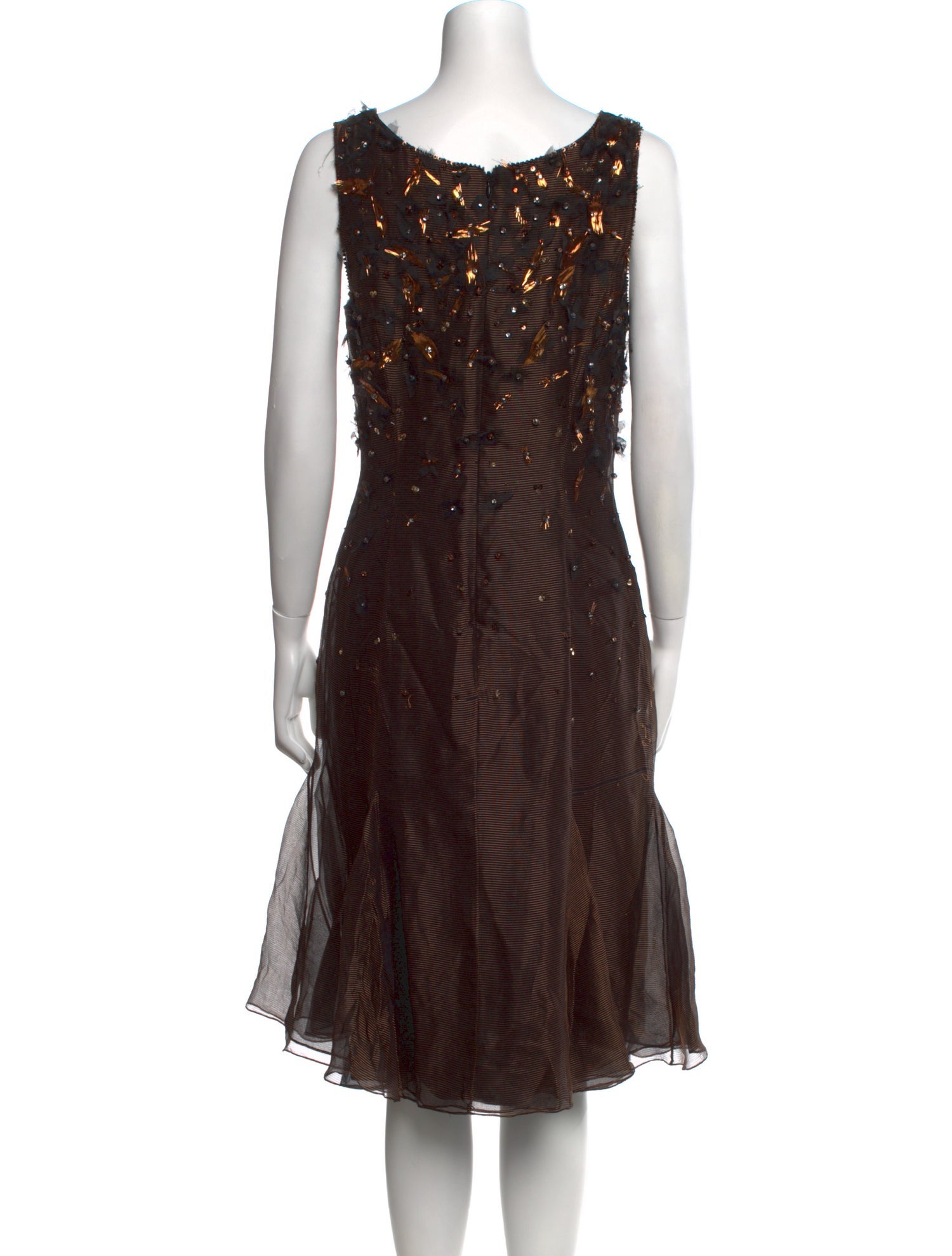 Carolina Herrera Silk Midi Length Dress