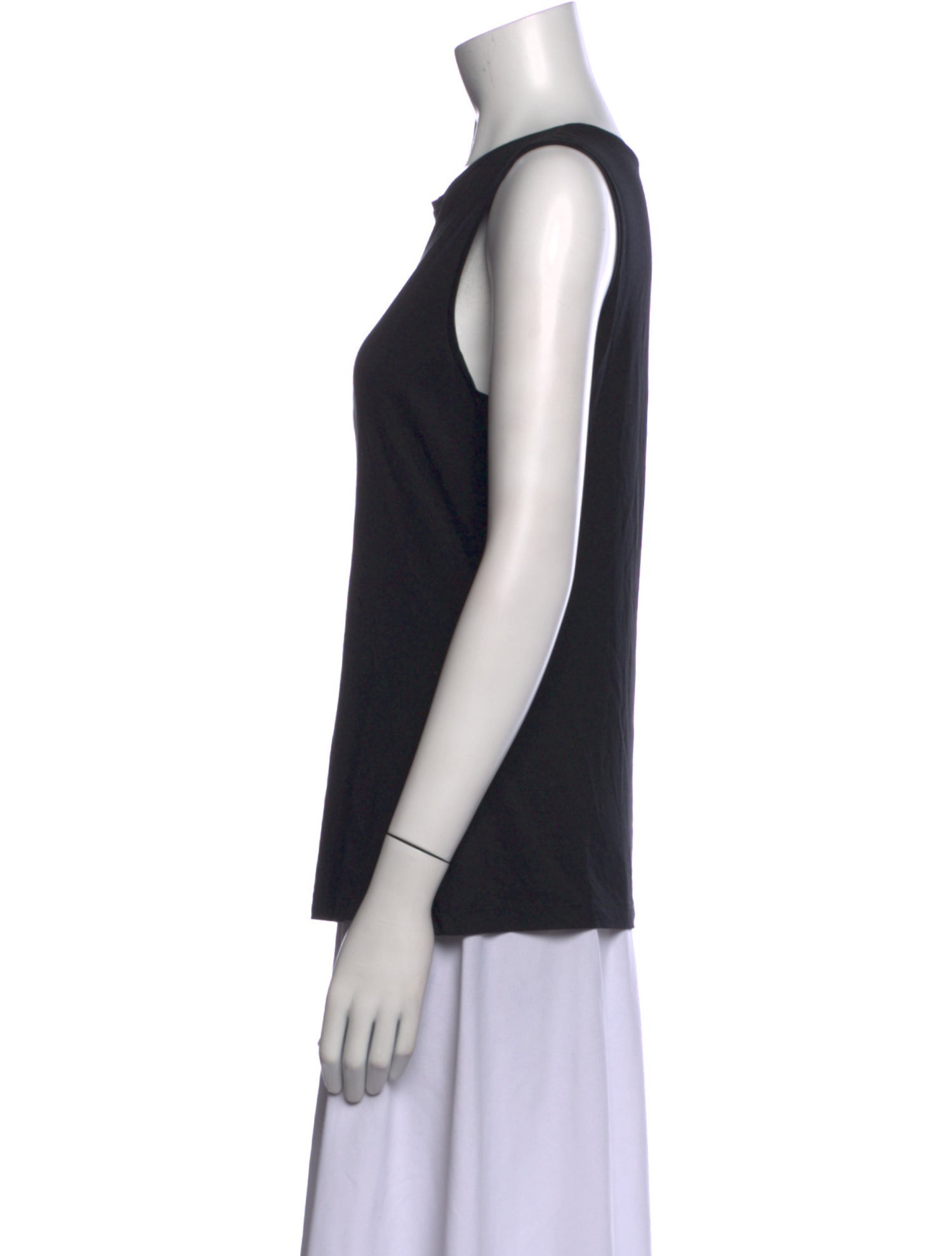 CH Carolina Herrera Scoop Neck Sleeveless Top
