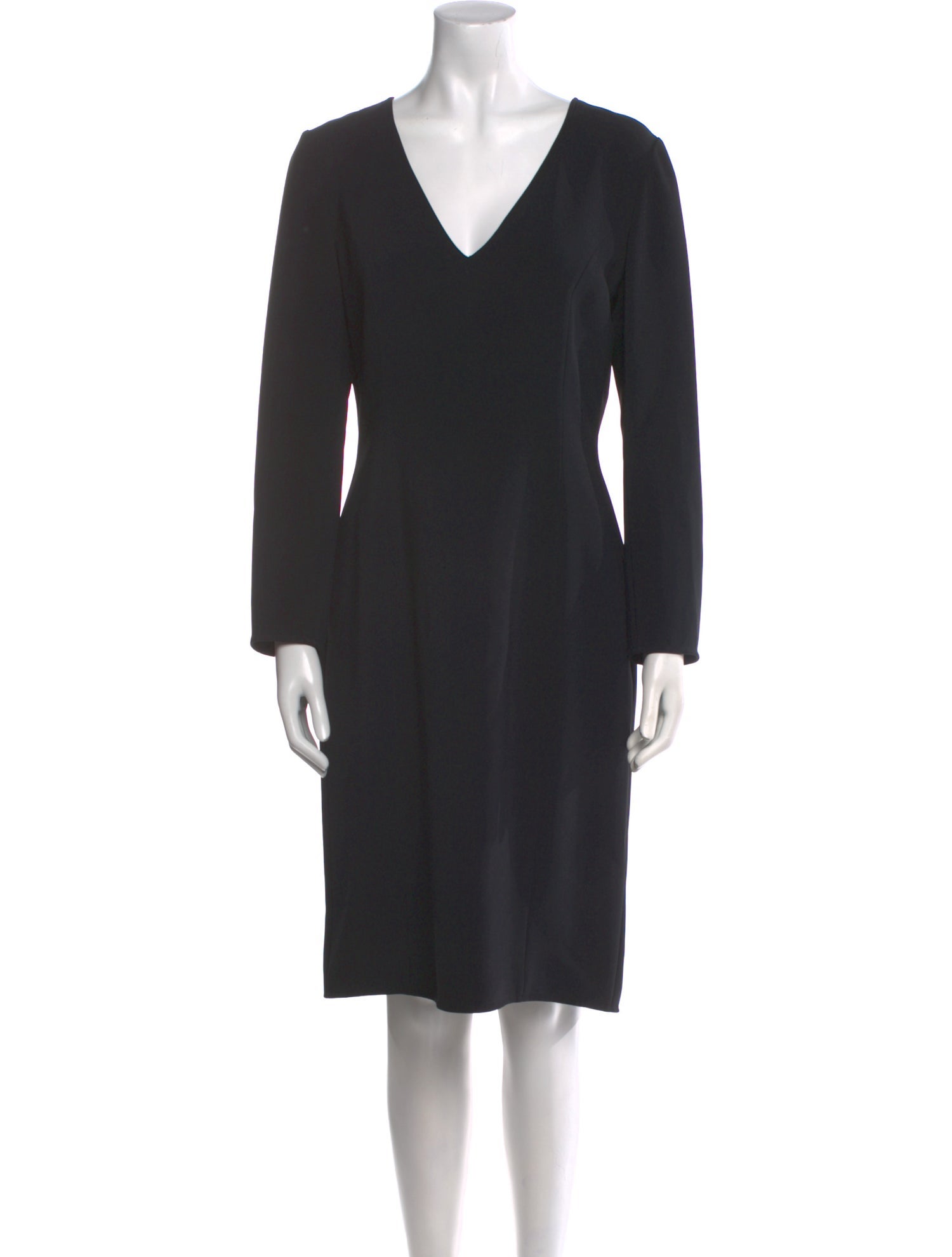 Carolina Herrera V-Neck Knee-Length Dress