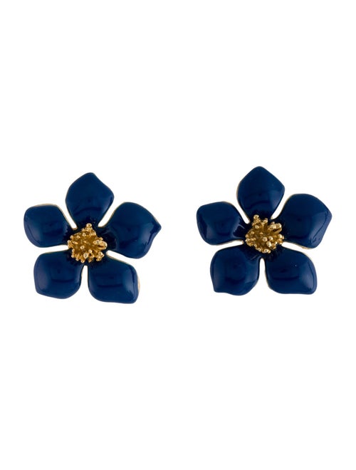 Carolina Herrera Resin Flower Clip-On Earrings