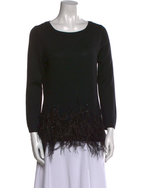 Carolina Herrera Virgin Wool Scoop Neck Sweater