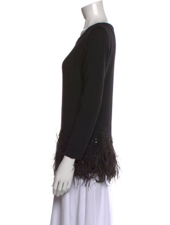 Carolina Herrera Virgin Wool Scoop Neck Sweater
