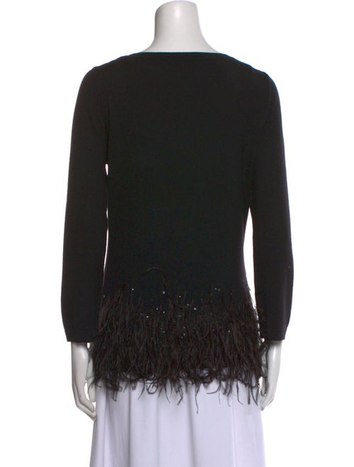 Carolina Herrera Virgin Wool Scoop Neck Sweater