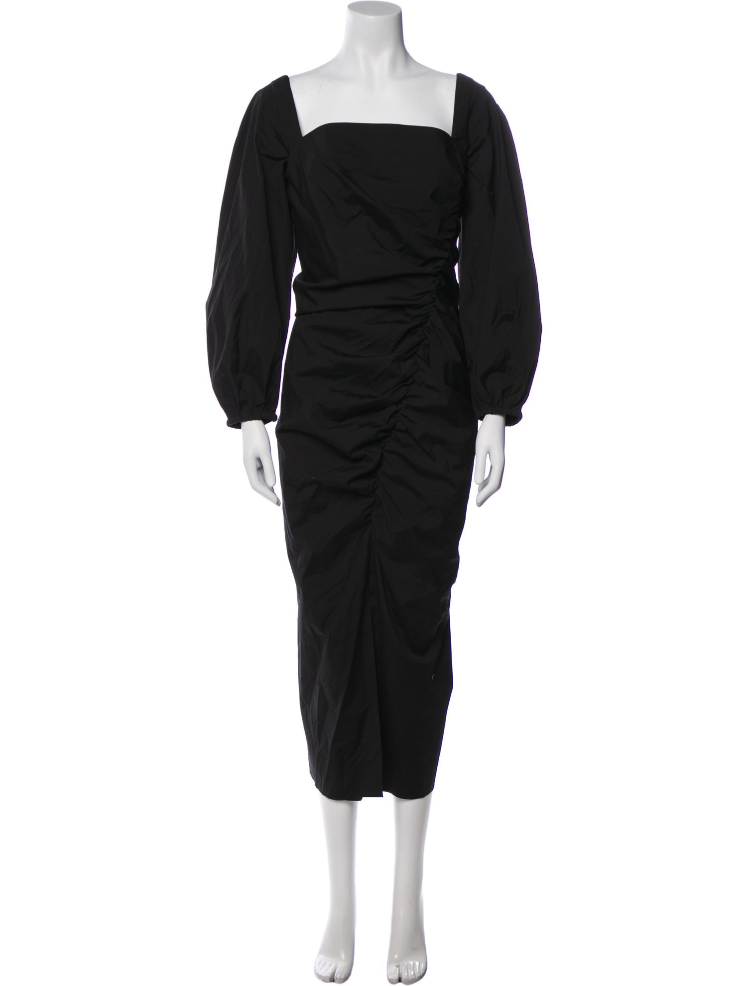 Carolina Herrera Square Neckline Long Dress