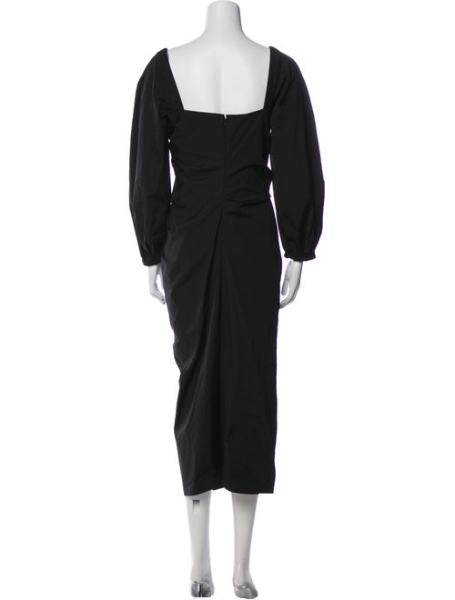 Carolina Herrera Square Neckline Long Dress