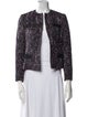 Carolina Herrera Tweed Pattern Evening Jacket
