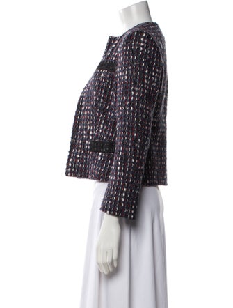 Carolina Herrera Tweed Pattern Evening Jacket