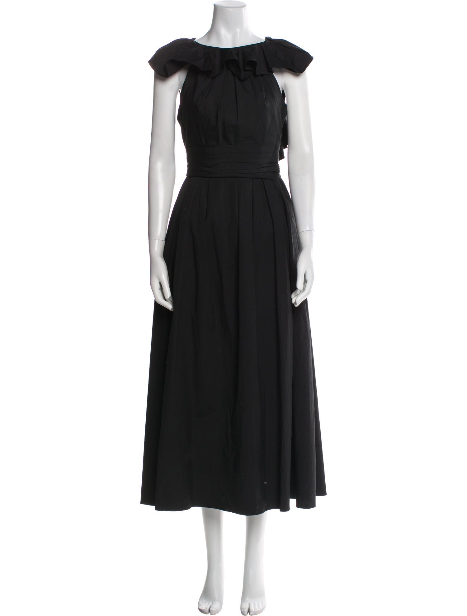Carolina Herrera Bateau Neckline Long Dress