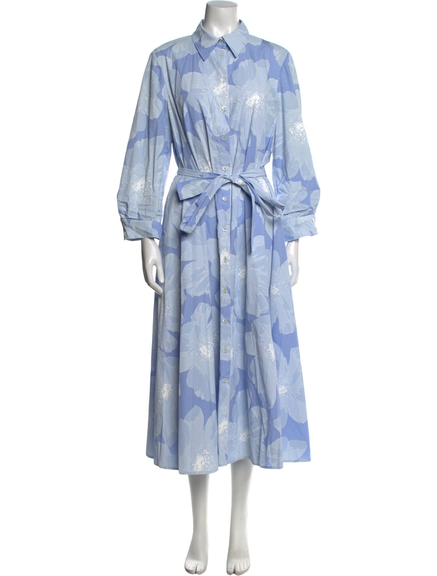 Carolina Herrera Floral Print Long Dress