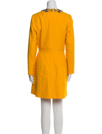 Carolina Herrera Virgin Wool Mini Dress