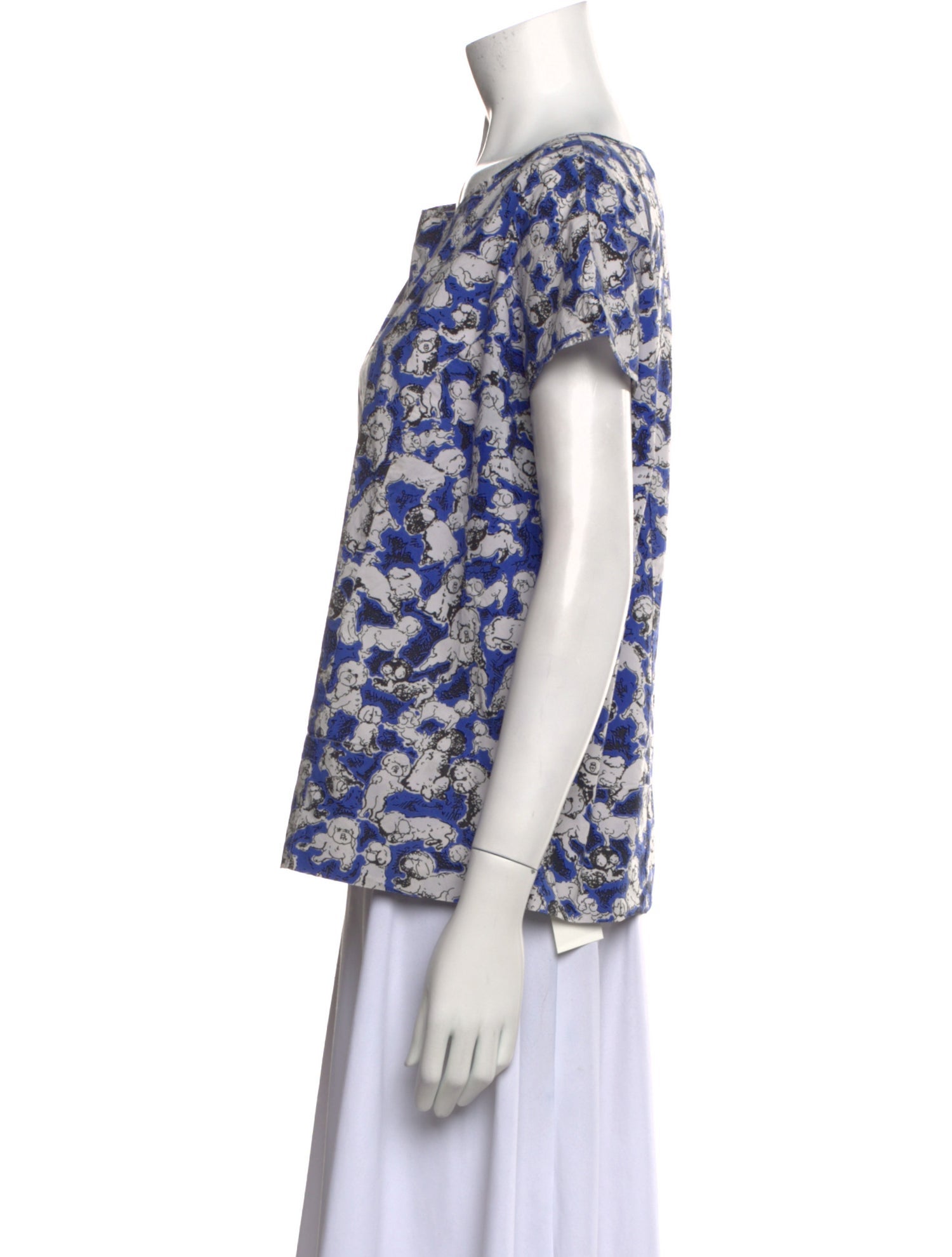 Carolina Herrera Printed Scoop Neck T-Shirt