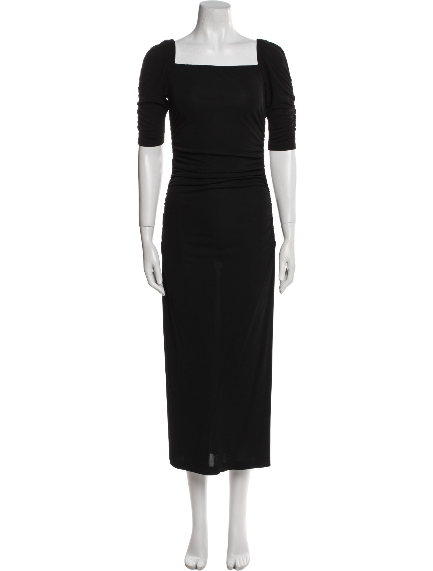 Carolina Herrera Square Neckline Long Dress