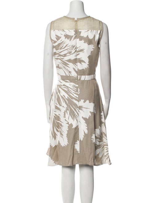 Carolina Herrera Linen Knee-Length Dress