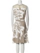 Carolina Herrera Linen Knee-Length Dress
