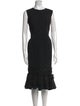 Carolina Herrera Wool Midi Length Dress