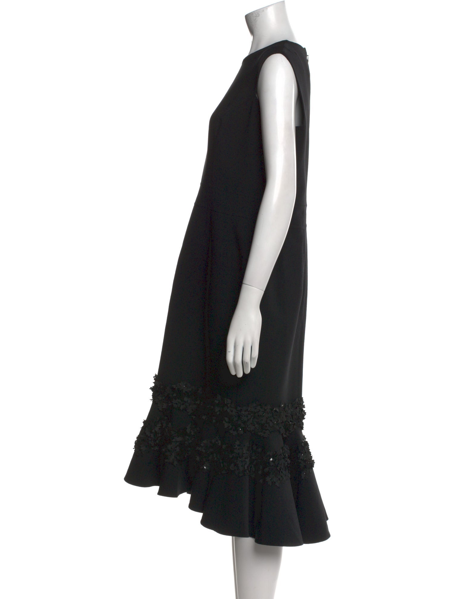 Carolina Herrera Wool Midi Length Dress