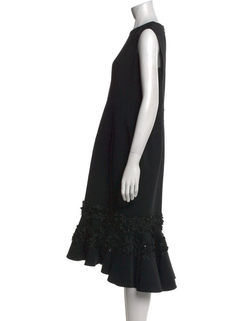Carolina Herrera Wool Midi Length Dress